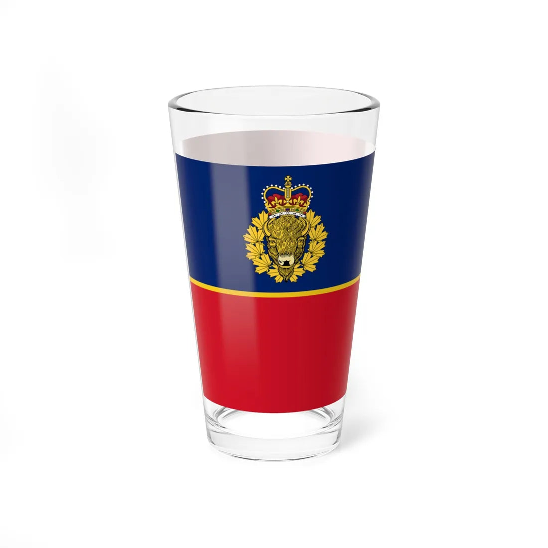 Flag of the Royal Canadian Mounted Police (Canada) Pint Glass 16oz - Go Mug Yourself