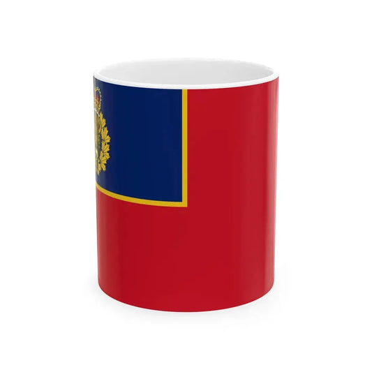 Flag of the Royal Canadian Mounted Police (Canada) White Coffee Mug 11oz - Go Mug Yourself