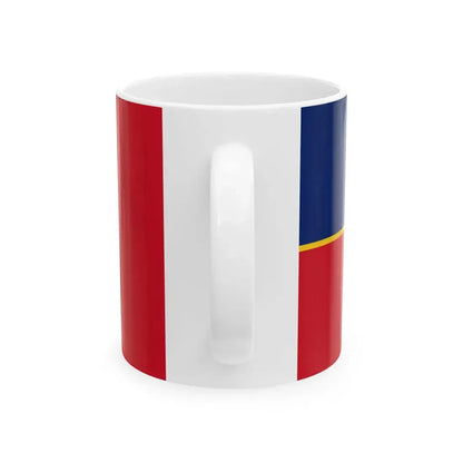 Flag of the Royal Canadian Mounted Police (Canada) White Coffee Mug - Go Mug Yourself