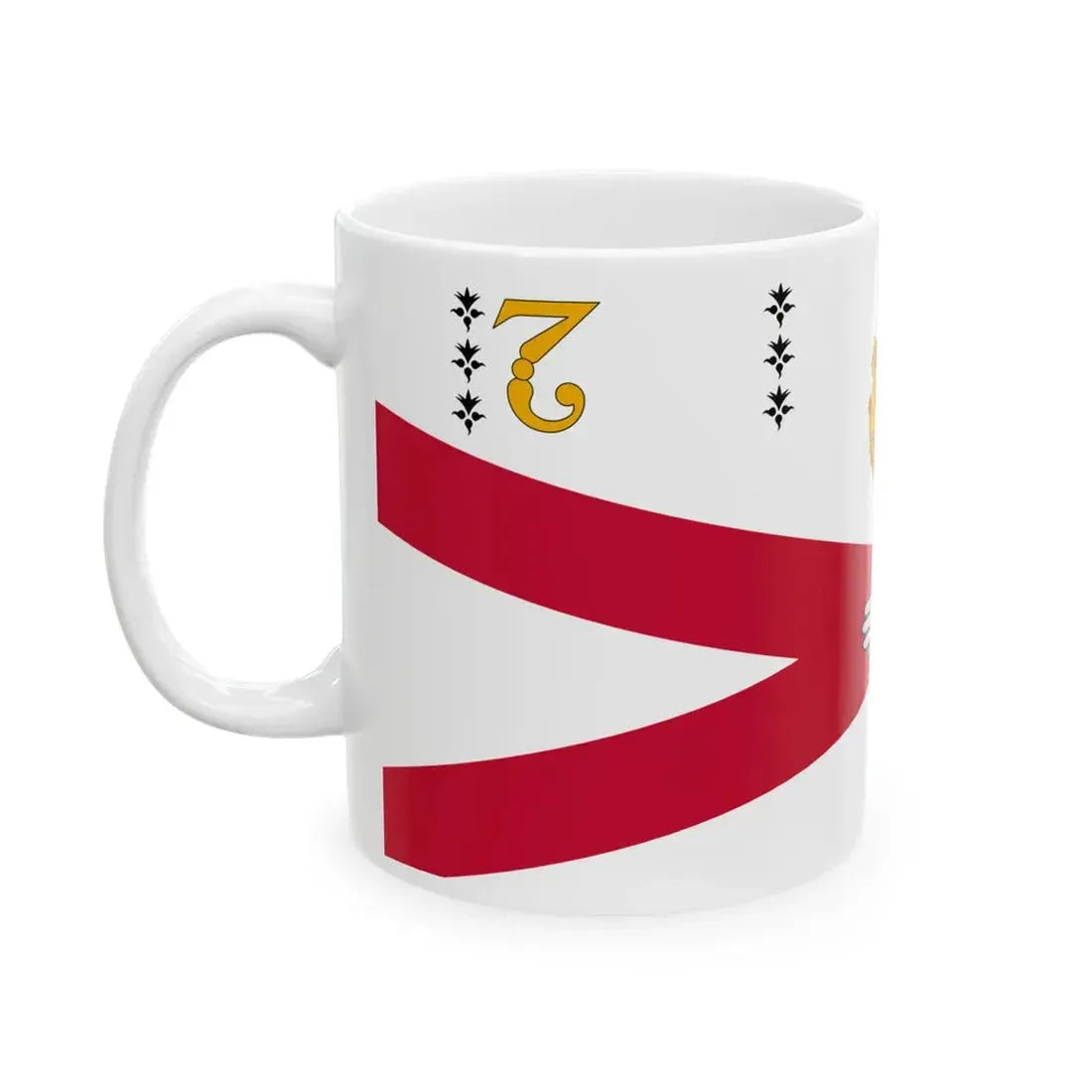 Flag of the Royal College of Surgeons in Ireland (Ireland) White Coffee Mug - Go Mug Yourself