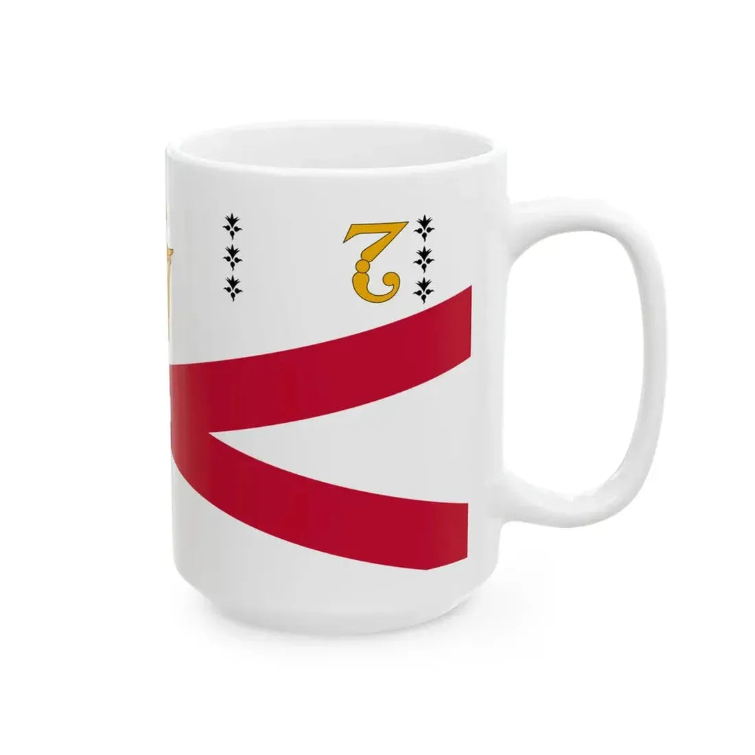 Flag of the Royal College of Surgeons in Ireland (Ireland) White Coffee Mug - Go Mug Yourself