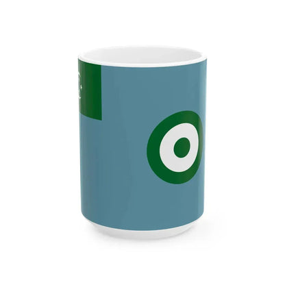 Flag of the Royal Egyptian Air Force 1922-1952 (Egypt) White Coffee Mug 15oz - Go Mug Yourself