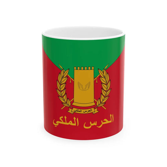 Flag of the Royal Guard of Bahrain (Bahrain) White Coffee Mug 11oz - Go Mug Yourself