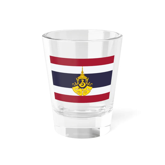 Flag of the Royal Household Rama VI (Cambodia) Shot Glass 1.5oz 1.5oz - Go Mug Yourself