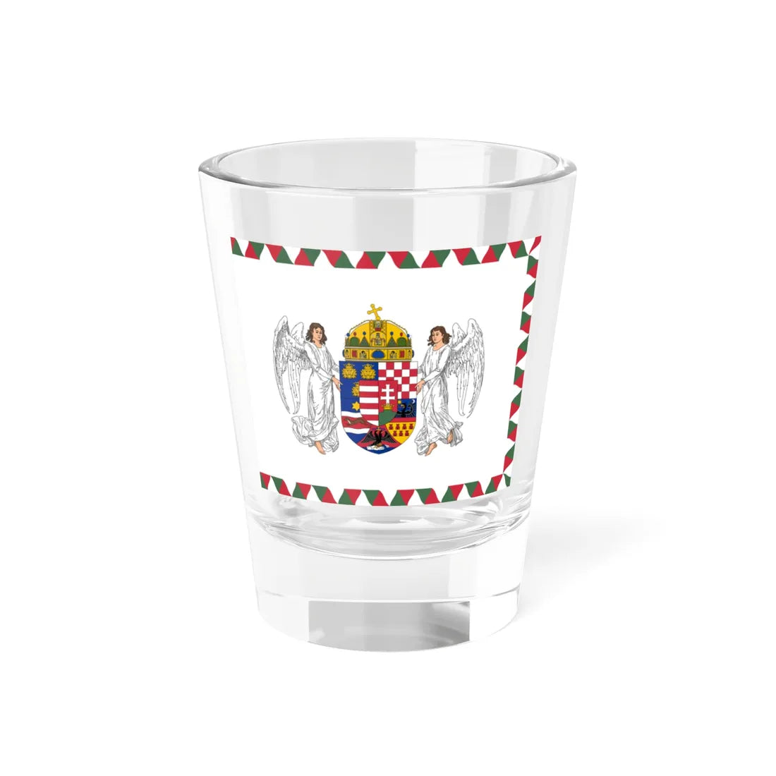 Flag of the Royal Hungarian Ludovica Military Academy (Hungary) Shot Glass 1.5oz 1.5oz - Go Mug Yourself