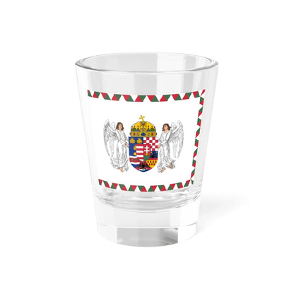 Flag of the Royal Hungarian Ludovica Military Academy (Hungary) Shot Glass 1.5oz 1.5oz - Go Mug Yourself