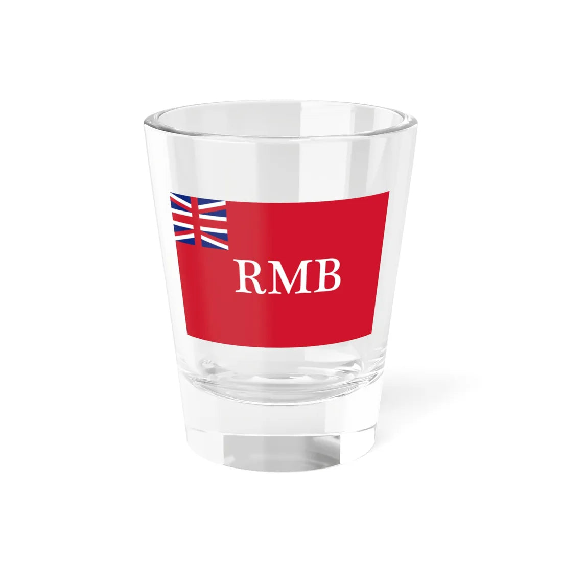 Flag of the Royal Marines Battalion at the Rio de la Plata (United Kingdom) Shot Glass 1.5oz 1.5oz - Go Mug Yourself