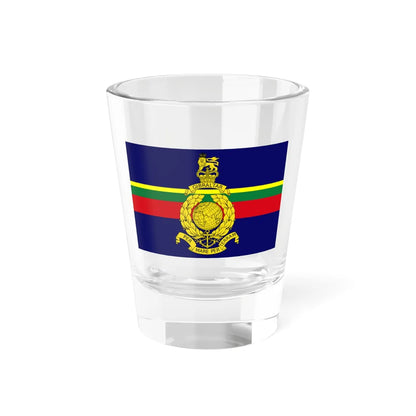 Flag of the Royal Marines (United Kingdom) Shot Glass 1.5oz 1.5oz - Go Mug Yourself