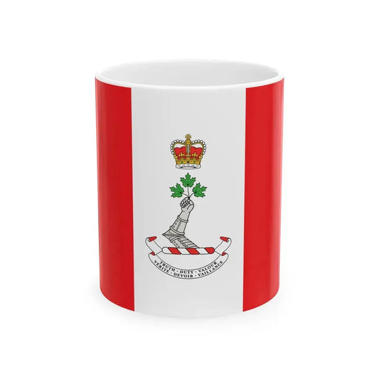 Flag of the Royal Military College of Canada (Canada) White Coffee Mug 11oz - Go Mug Yourself