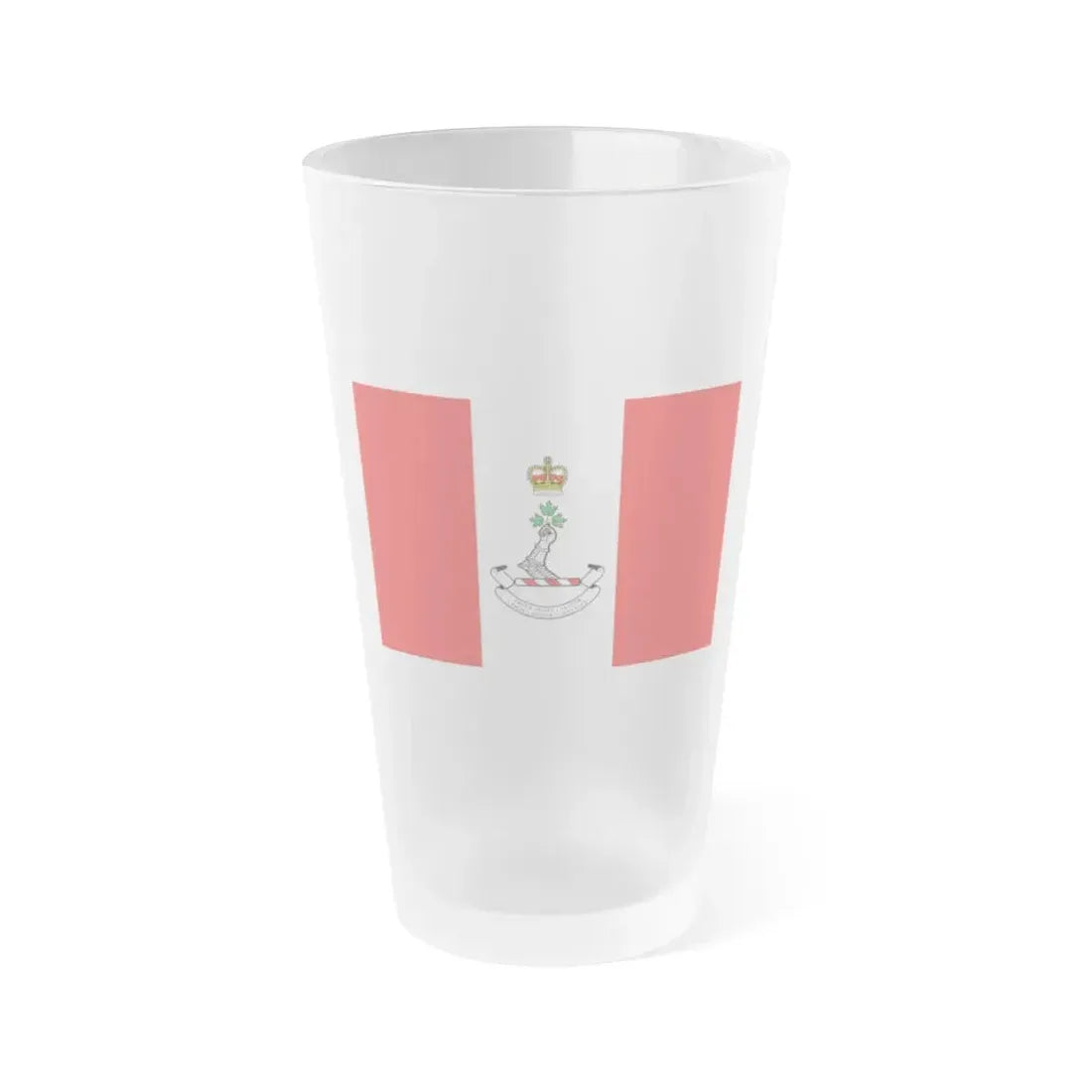 Flag of the Royal Military College of Canada - Frosted Pint Glass 16oz 16oz Frosted - Go Mug Yourself