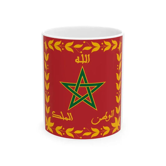 Flag of the Royal Moroccan Armed Forces (Morocco) White Coffee Mug 11oz - Go Mug Yourself