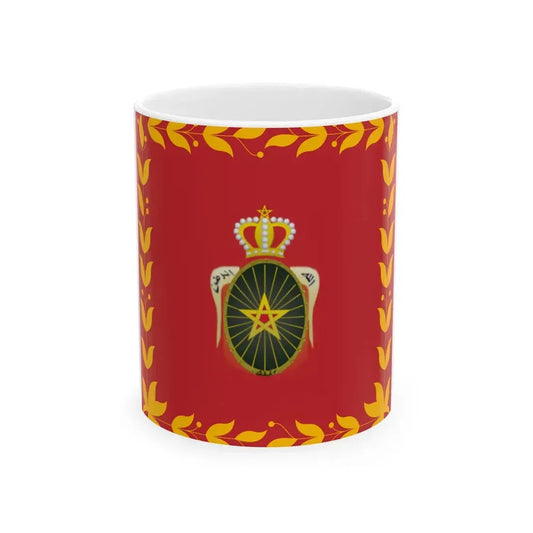 Flag of the Royal Moroccan Army (Morocco) White Coffee Mug 11oz - Go Mug Yourself