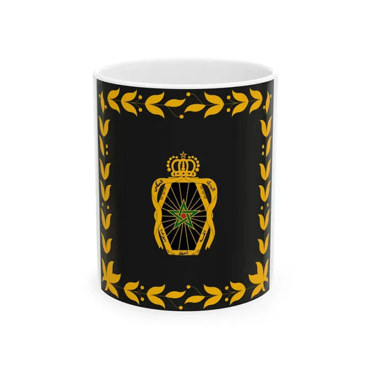 Flag of the Royal Moroccan Gendarmerie (Morocco) White Coffee Mug 11oz - Go Mug Yourself