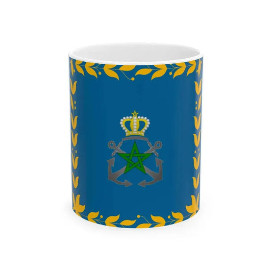 Flag of the Royal Moroccan Navy (Morocco) White Coffee Mug 11oz - Go Mug Yourself