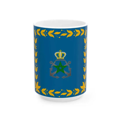 Flag of the Royal Moroccan Navy (Morocco) White Coffee Mug 15oz - Go Mug Yourself