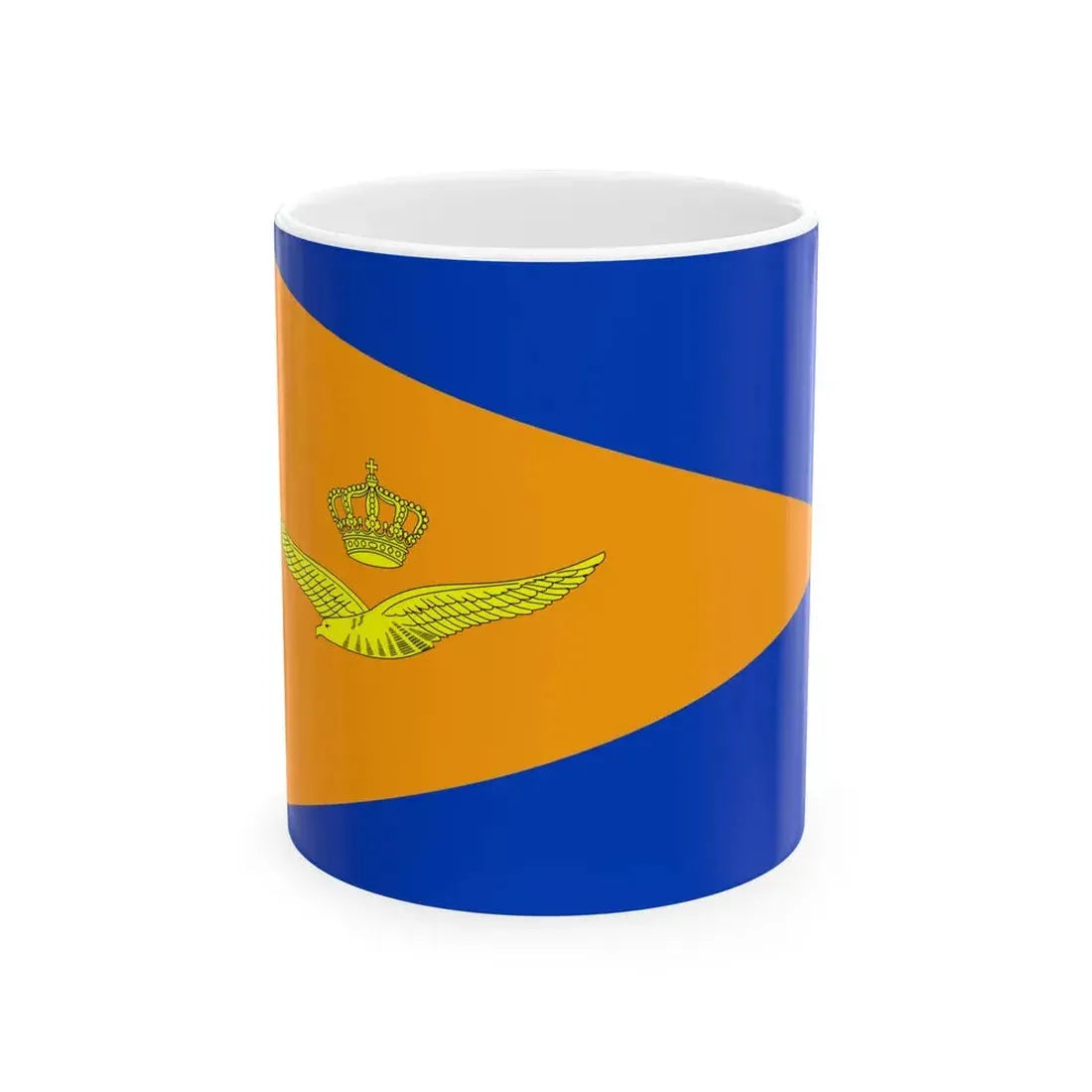 Flag of the Royal Netherlands Air Force (Netherlands) White Coffee Mug 11oz - Go Mug Yourself