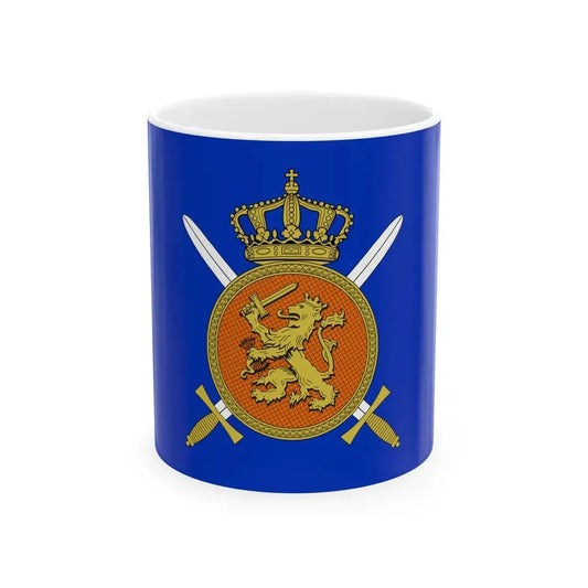 Flag of the Royal Netherlands Army (Netherlands) White Coffee Mug 11oz - Go Mug Yourself