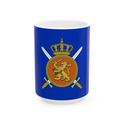 Flag of the Royal Netherlands Army (Netherlands) White Coffee Mug 15oz - Go Mug Yourself