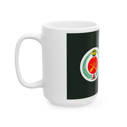 Flag of the Royal Saudi Air Defense Forces (Saudi Arabia) White Coffee Mug - Go Mug Yourself