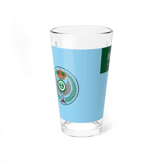 Flag of the Royal Saudi Air Force Seal (Saudi Arabia) Pint Glass 16oz 16oz - Go Mug Yourself