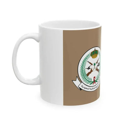 Flag of the Royal Saudi Land Forces (Saudi Arabia) White Coffee Mug - Go Mug Yourself