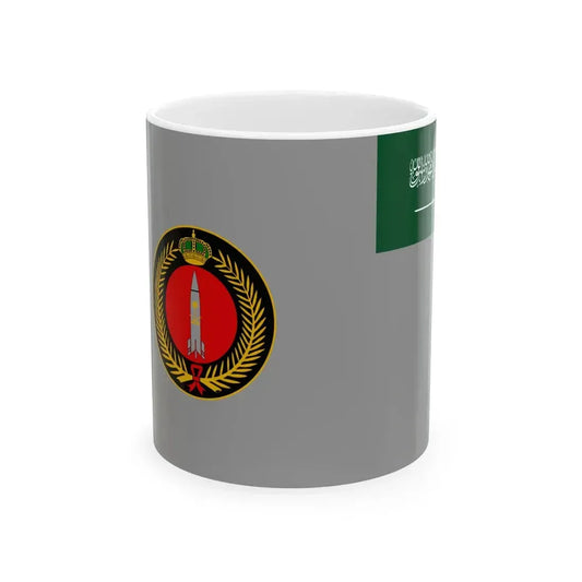 Flag of the Royal Saudi Strategic Missile Force (Saudi Arabia) White Coffee Mug 11oz - Go Mug Yourself