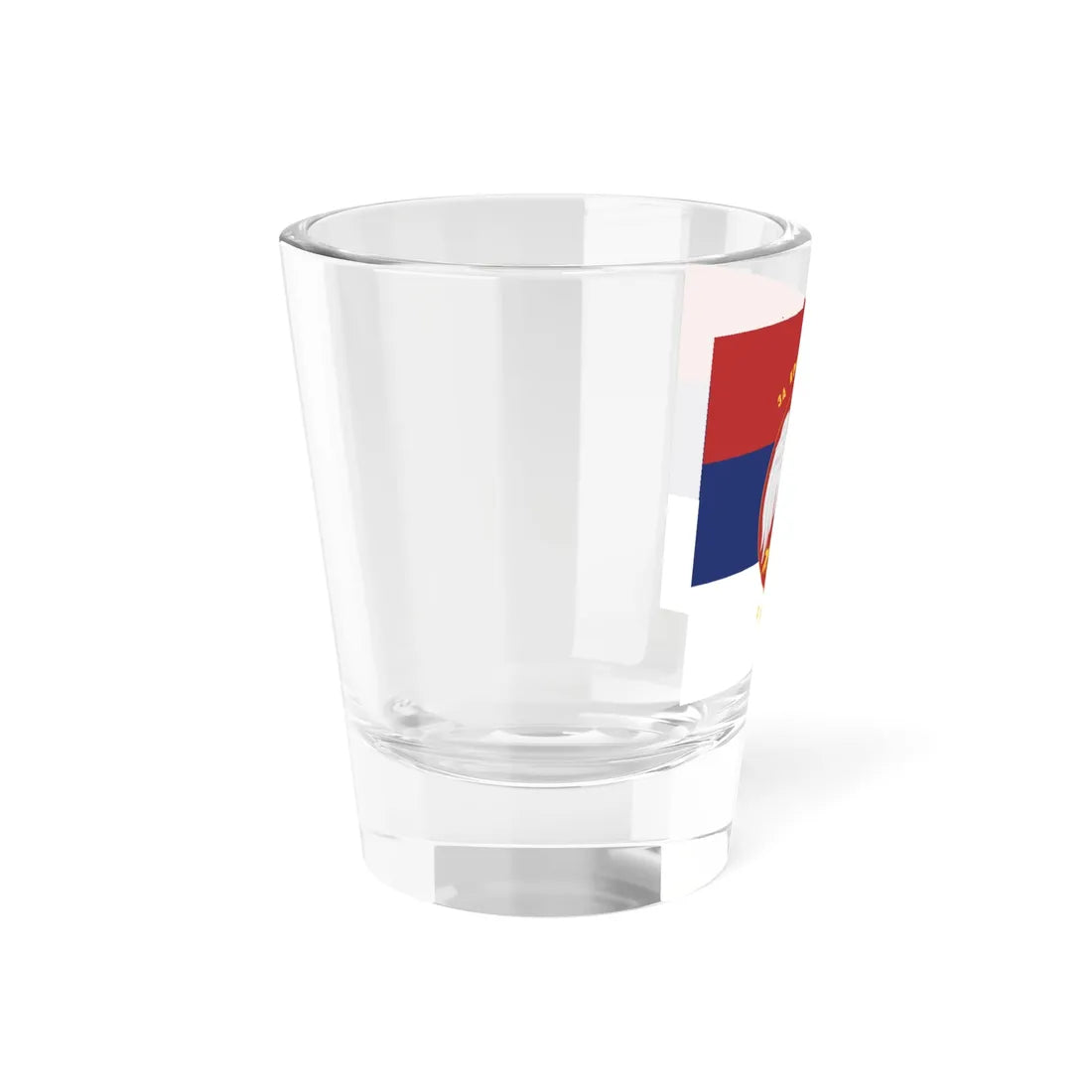 Flag of the Royal Serbian Army (Serbia) Shot Glass 1.5oz - Go Mug Yourself