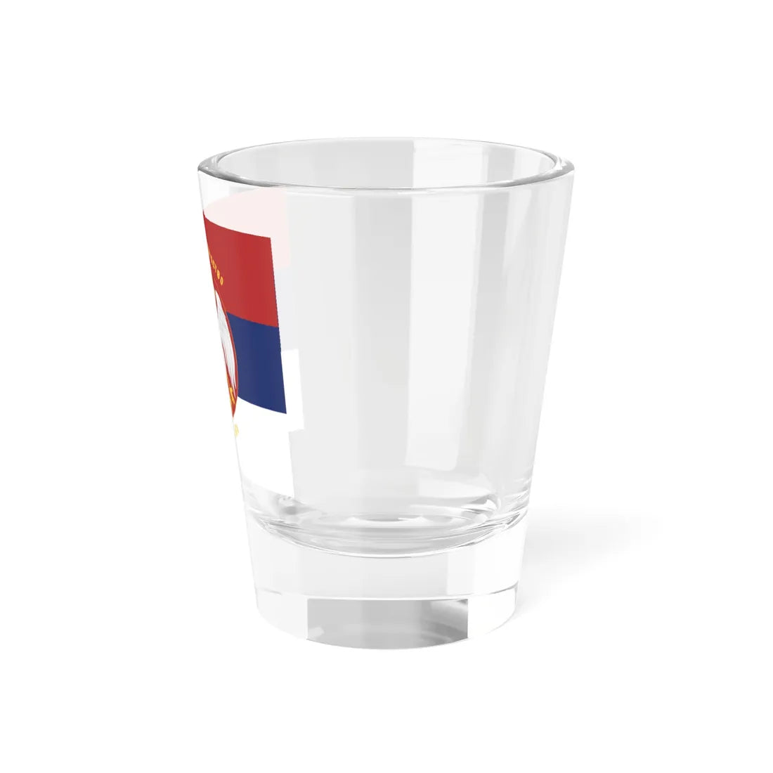 Flag of the Royal Serbian Army (Serbia) Shot Glass 1.5oz - Go Mug Yourself