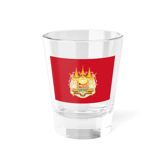 Flag of the Royal Siamese Army 1892-1908 (Cambodia) Shot Glass 1.5oz 1.5oz - Go Mug Yourself
