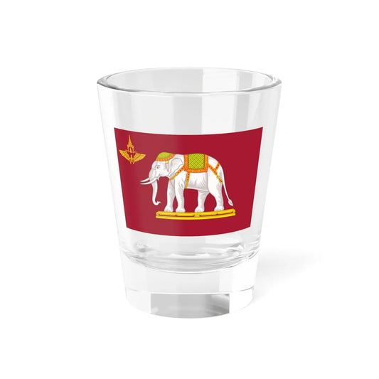 Flag of the Royal State Railways of Siam (Cambodia) Shot Glass 1.5oz 1.5oz - Go Mug Yourself