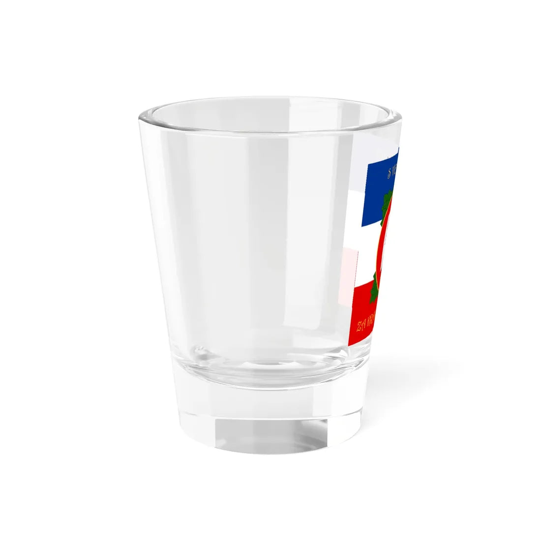 Flag of the Royal Yugoslav Army Latin (Yugoslavia) Shot Glass 1.5oz - Go Mug Yourself
