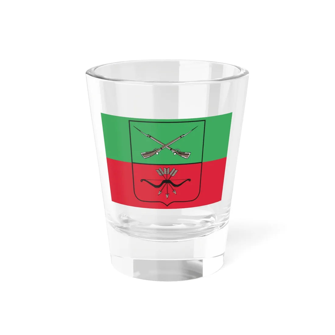 Flag of the Russian administered Zaporizhzhia Oblast (Russia) Shot Glass 1.5oz 1.5oz - Go Mug Yourself