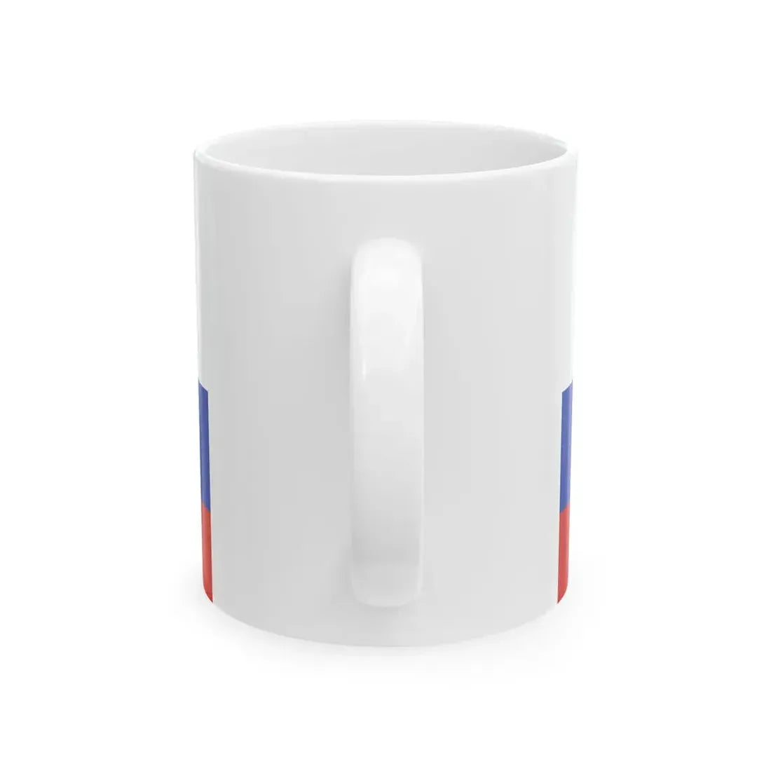Flag of the Russian-American Company variant (Estonia) White Coffee Mug - Go Mug Yourself