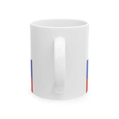 Flag of the Russian-American Company variant (Estonia) White Coffee Mug - Go Mug Yourself