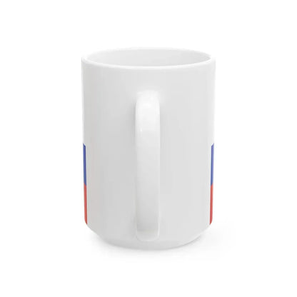 Flag of the Russian-American Company variant (Estonia) White Coffee Mug - Go Mug Yourself