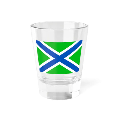 Flag of the Russian Coast Guard (Russia) Shot Glass 1.5oz 1.5oz - Go Mug Yourself