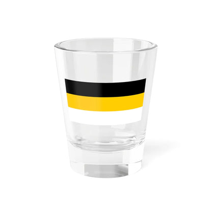 Flag of the Russian Empire black-yellow-white 2-1 (Estonia) Shot Glass 1.5oz 1.5oz - Go Mug Yourself
