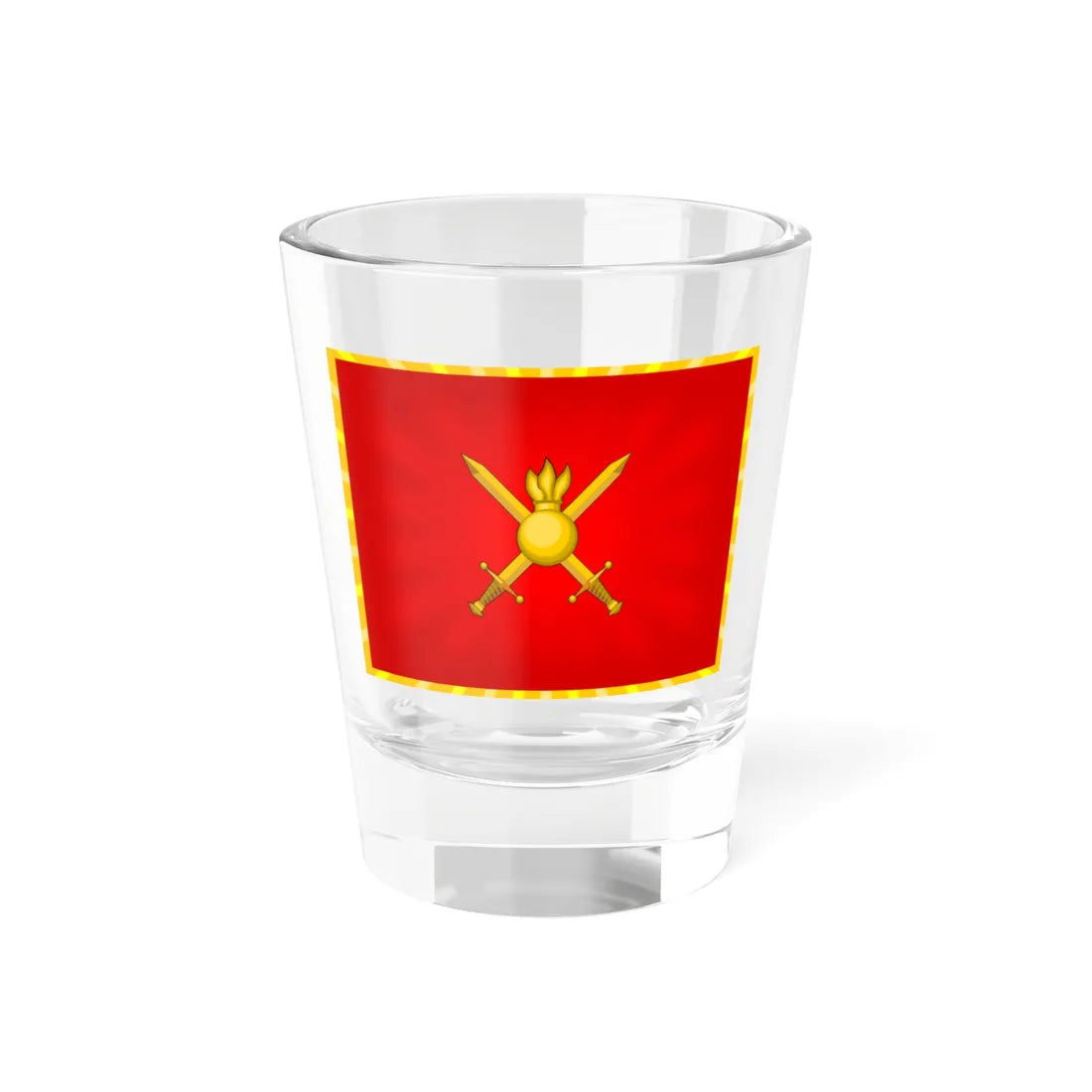 Flag of the Russian Ground Forces (Russia) Shot Glass 1.5oz 1.5oz - Go Mug Yourself