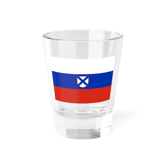 Flag of the Russian Liberation Army 1944-1945 (Russia) Shot Glass 1.5oz 1.5oz - Go Mug Yourself