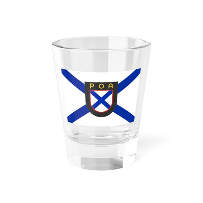 Flag of the Russian Liberation Army Variant (Russia) Shot Glass 1.5oz 1.5oz - Go Mug Yourself
