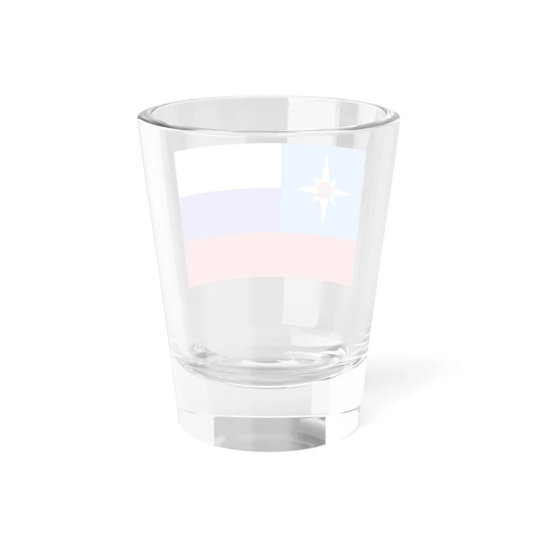 Flag of the Russian Ministry of Extraordinary Situations (Russia) Shot Glass 1.5oz - Go Mug Yourself