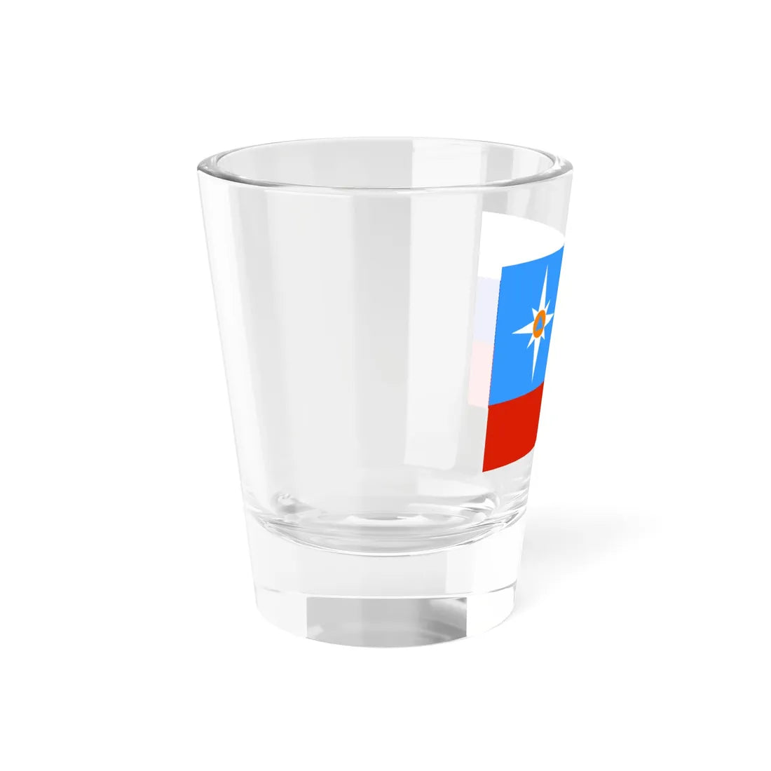 Flag of the Russian Ministry of Extraordinary Situations (Russia) Shot Glass 1.5oz - Go Mug Yourself