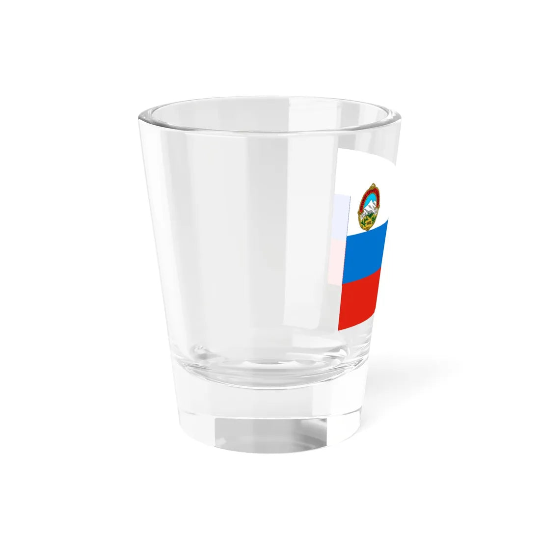 Flag of the Russian Mountain Society (Estonia) Shot Glass 1.5oz - Go Mug Yourself