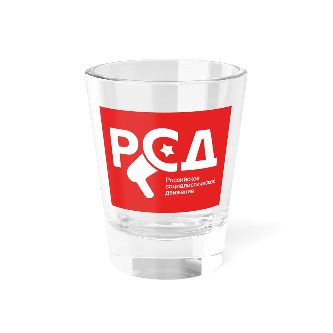 Flag of the Russian Socialist Movement (Russia) Shot Glass 1.5oz 1.5oz - Go Mug Yourself