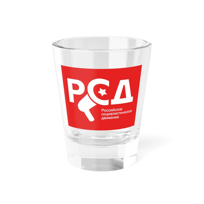 Flag of the Russian Socialist Movement (Russia) Shot Glass 1.5oz 1.5oz - Go Mug Yourself