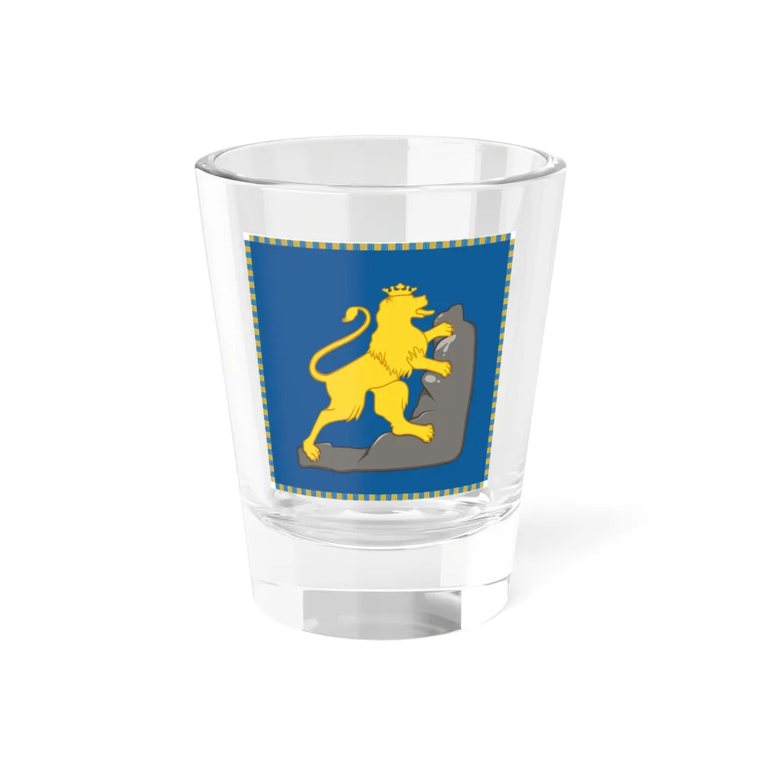 Flag of the Ruthenian National Guard from Yavoriv (Ukraine) Shot Glass 1.5oz 1.5oz - Go Mug Yourself