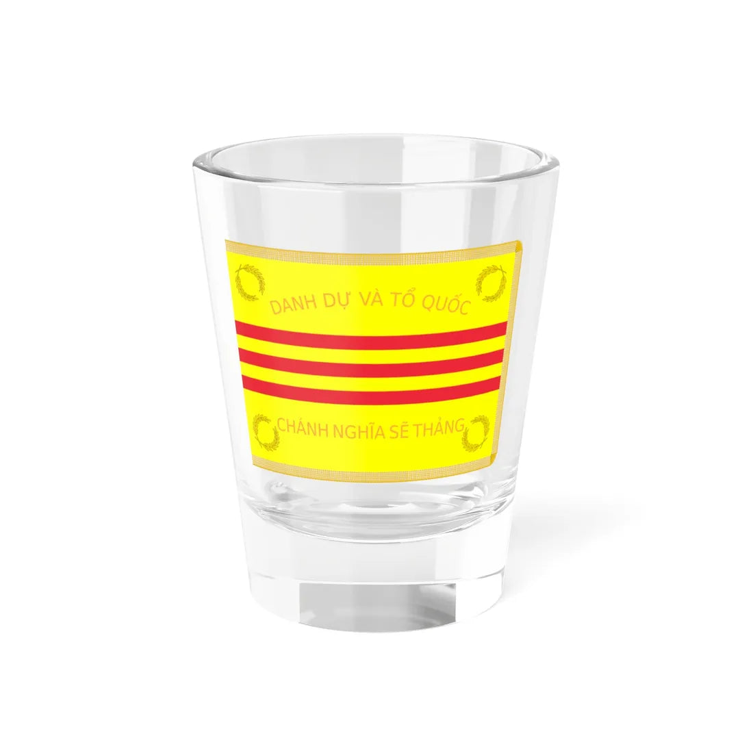 Flag of the RVNMF 1955-1965 (Vietnam) Shot Glass 1.5oz 1.5oz - Go Mug Yourself