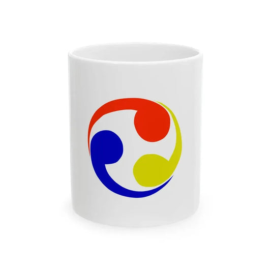 Flag of the Ryukyu Kingdom (Japan) White Coffee Mug 11oz - Go Mug Yourself
