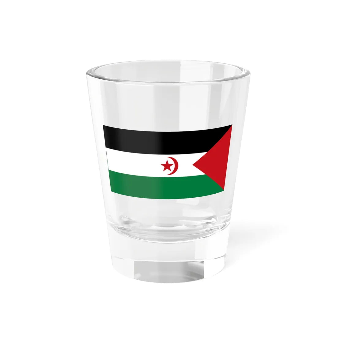 Flag of the Sahrawi Arab Democratic Republic obverse Shot Glass 1.5oz 1.5oz - Go Mug Yourself