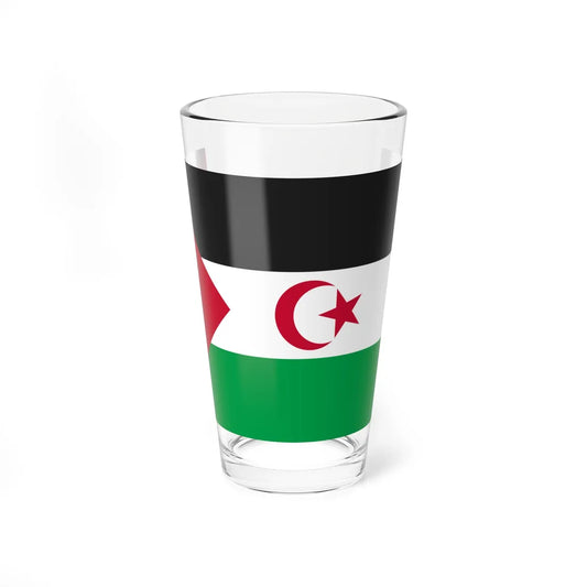 Flag of the Sahrawi Arab Democratic Republic proposal Pint Glass 16oz 16oz - Go Mug Yourself
